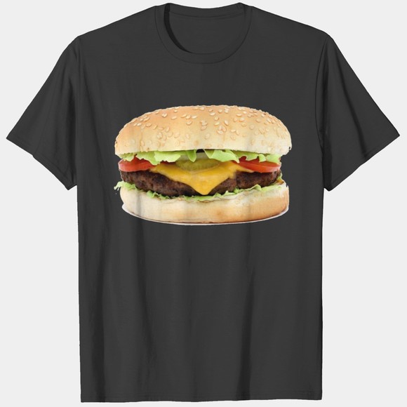 Gildan Tops - Cheeseburger Yummy T-shirt, Hip Hop 90's Retro T-shirt